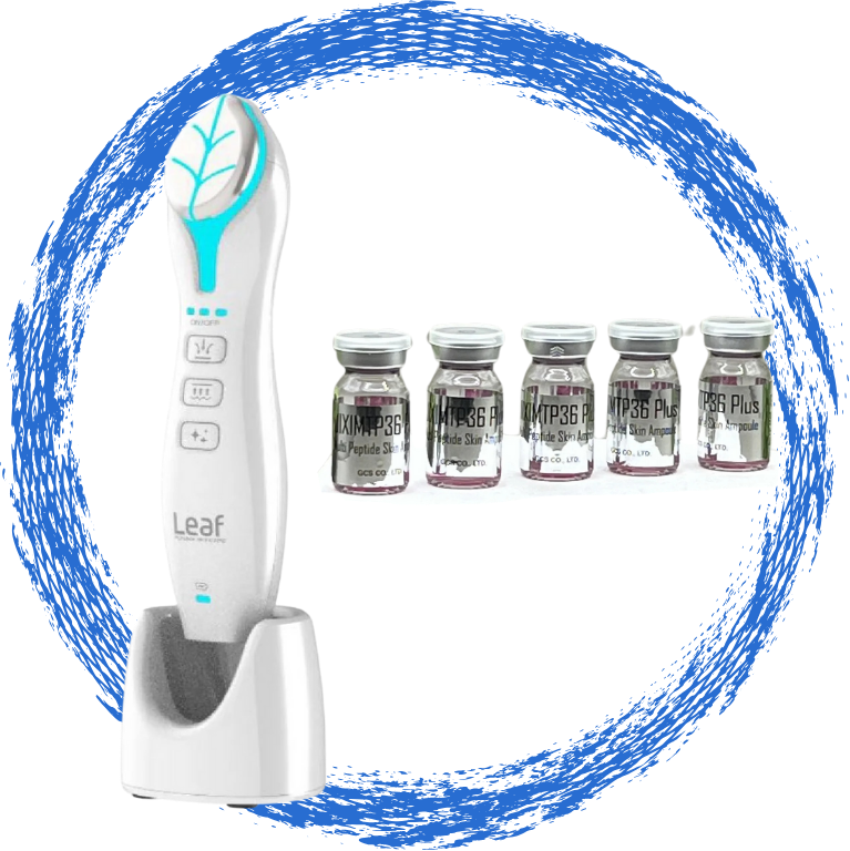 Blatt mit Multi-Peptid-Serum