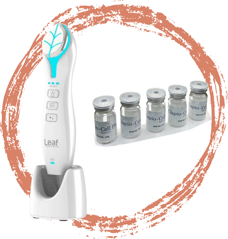 Blatt mit Clapio-Cell Serum