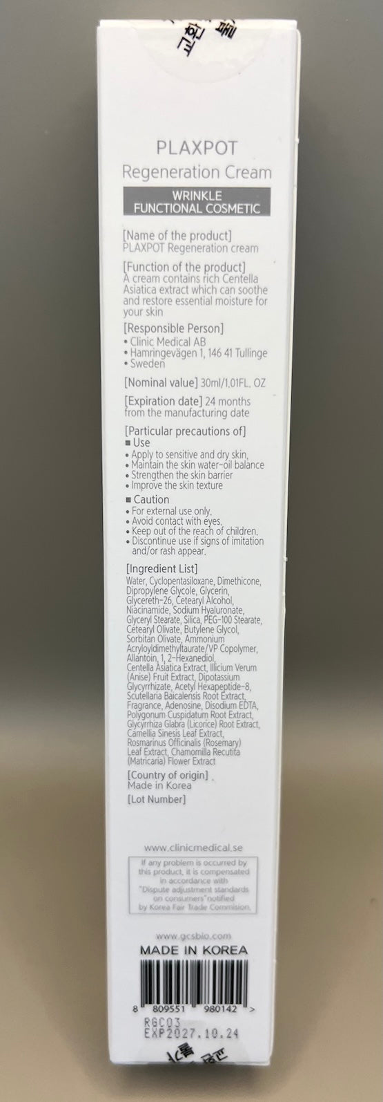 Plaxpot Regenerationscreme